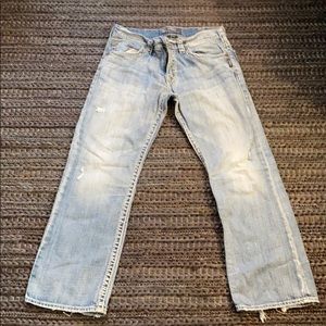 Men’s Silver Brand Zac Jeans. Size 34W x 32L.